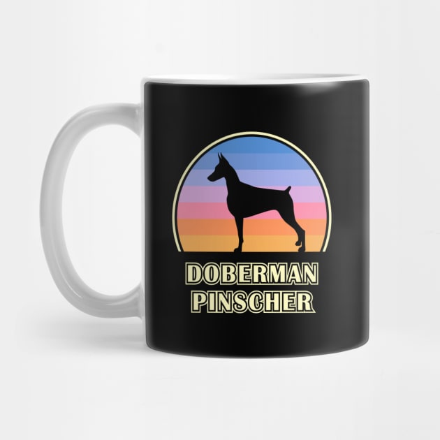 Doberman Pinscher Vintage Sunset Dog by millersye